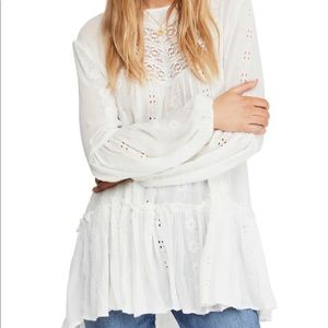 Free people kiss kiss tunic white size extra small